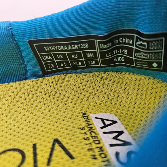 Vionic AMS Hydra Blue Walking Comfort Sneakers Slip On  Womens Sz 7.5 Wide NEW - Picture 8 of 8